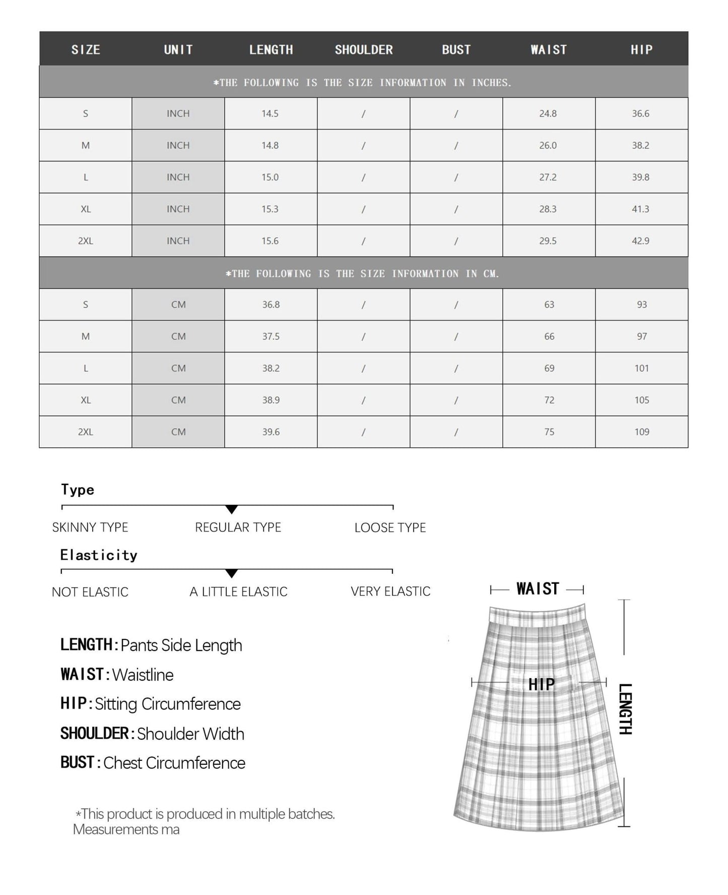 [M31N] Black elastic waist skirt, striped, casual, with drawstring, for women 10056 - M31N