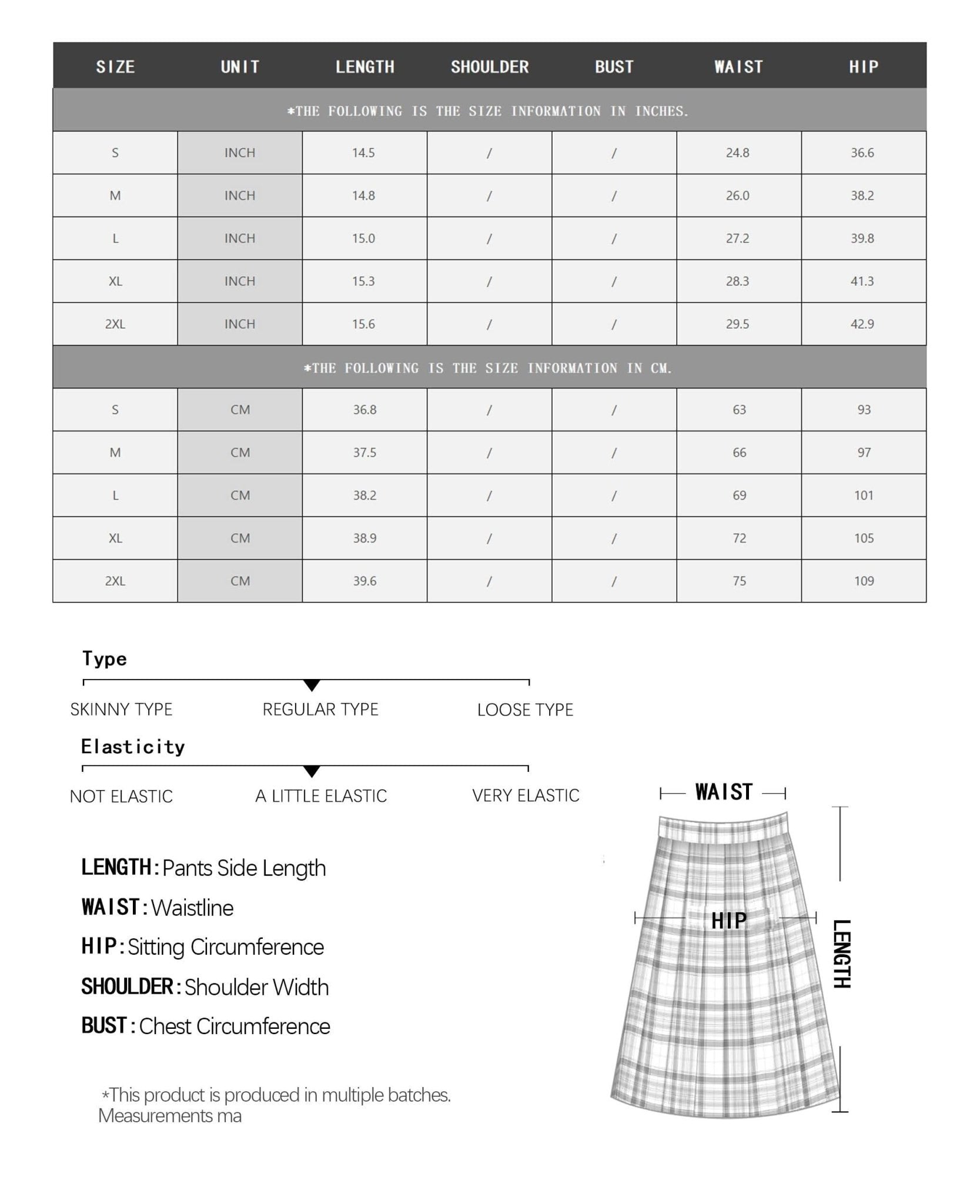 [M31N] Black elastic waist skirt, striped, casual, with drawstring, for women 10056 - M31N