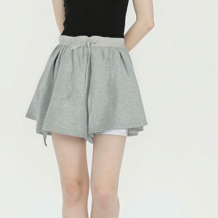 [M31N] Short skirt, sporty style, gray and navy blue, cute, elegant, for women 10050 - M31N
