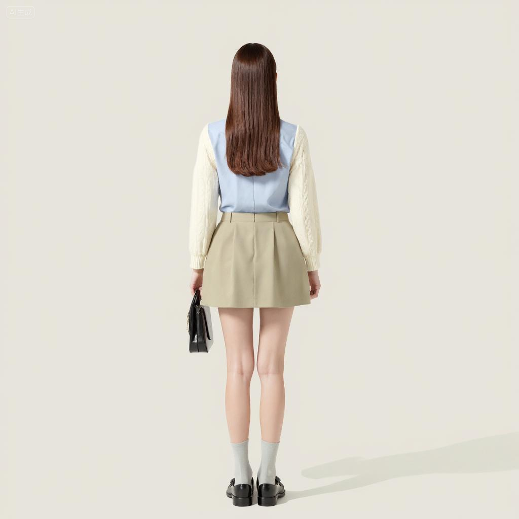 Women's High-Waisted Mini Skirt Trendy Casual Skirt A10026