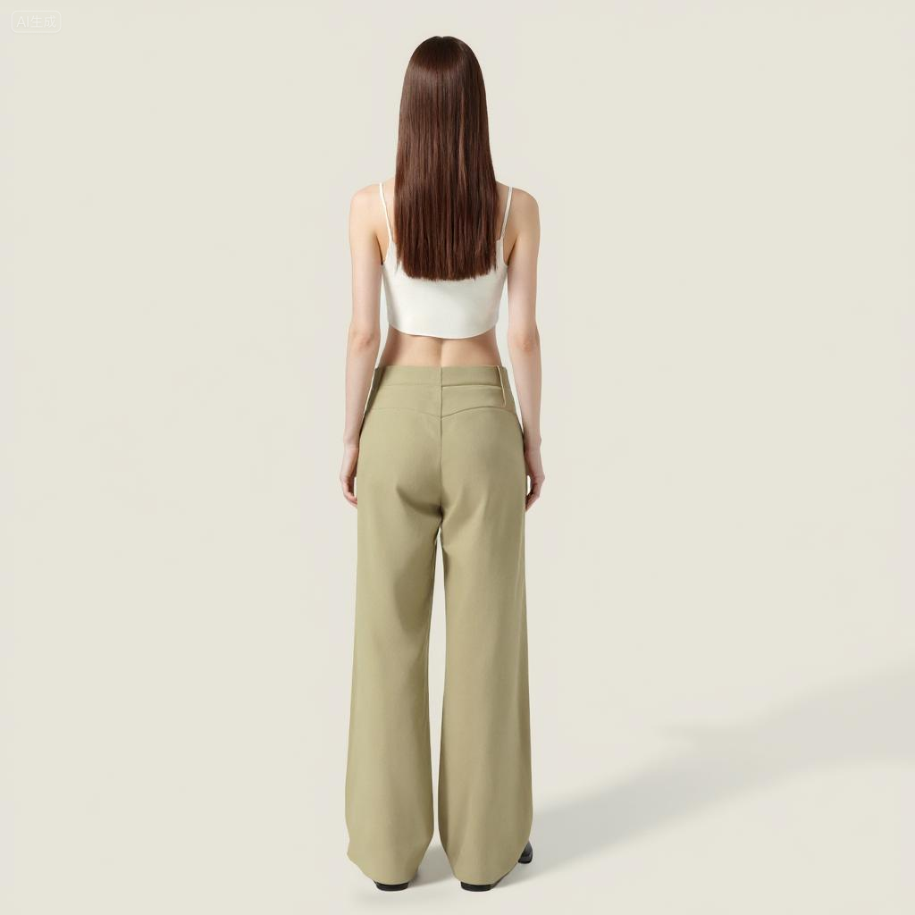 Women's Relaxed Fit Utility Pants High Rise Functional Style A10012