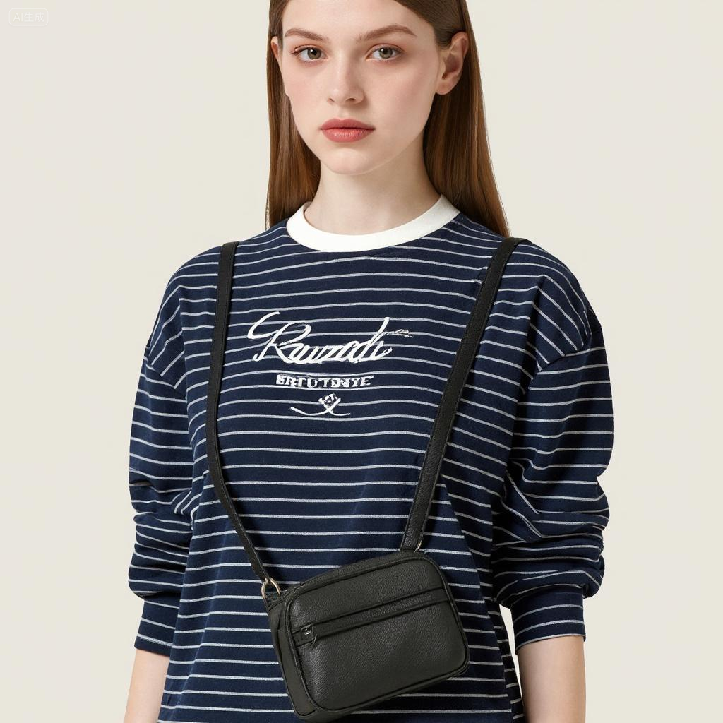 Women's Oversized Sailor Striped Sweater Long Sleeve Japanese Style Pullover A10019