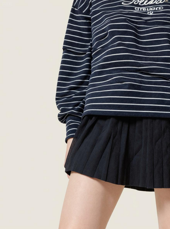 Women's Oversized Sailor Striped Sweater Long Sleeve Japanese Style Pullover A10019
