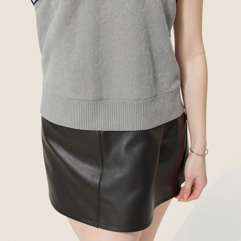 Wool-Blend Knit Vest A10016